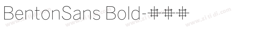 BentonSans Bold字体转换